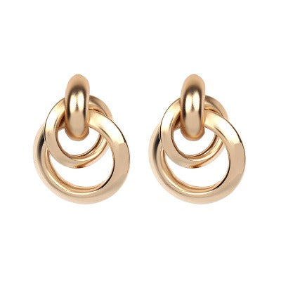 Aven – Doppelglied-Ohrringe Gold