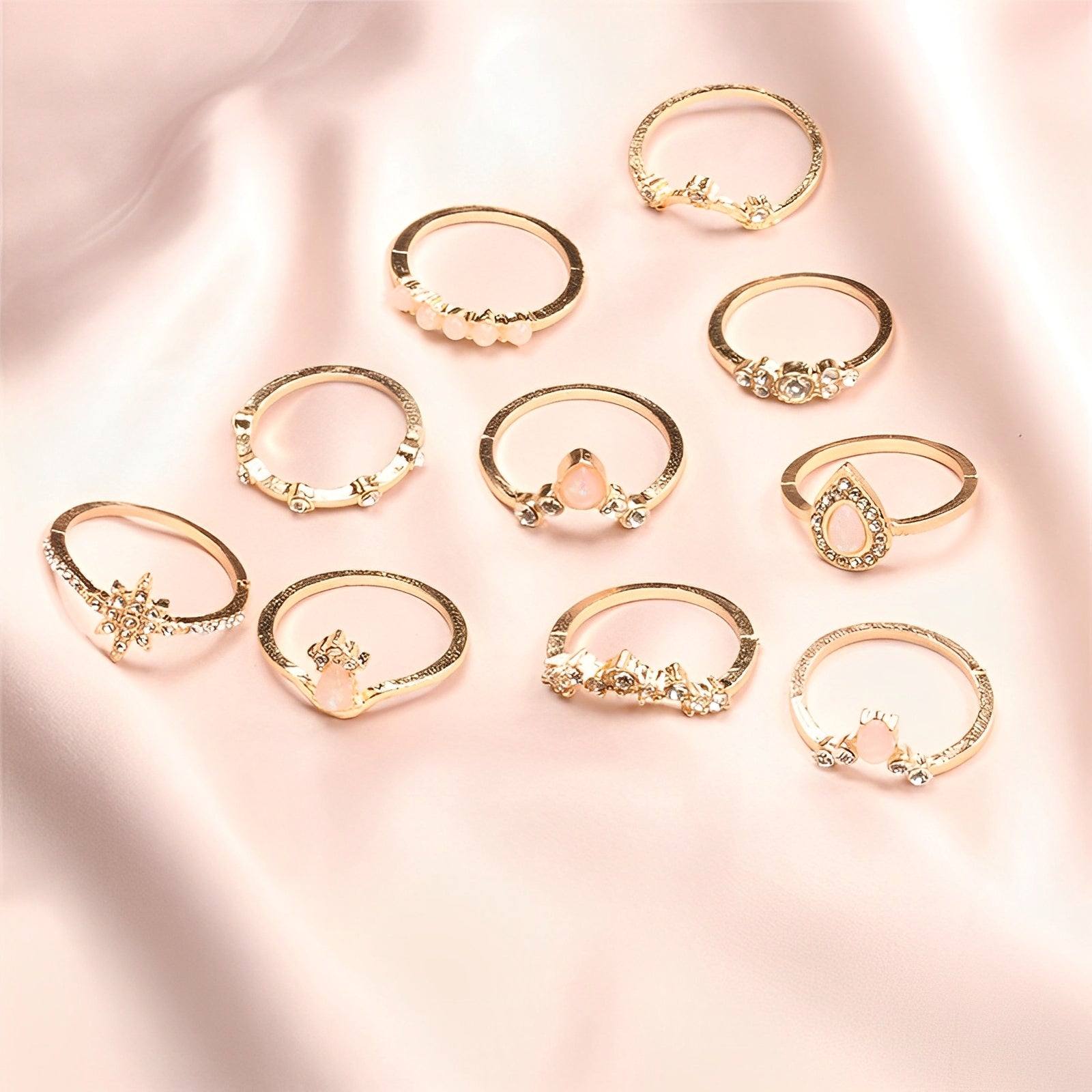Noémie – Premium-Set von 8 bis 12 Einzigartigen Ringen
