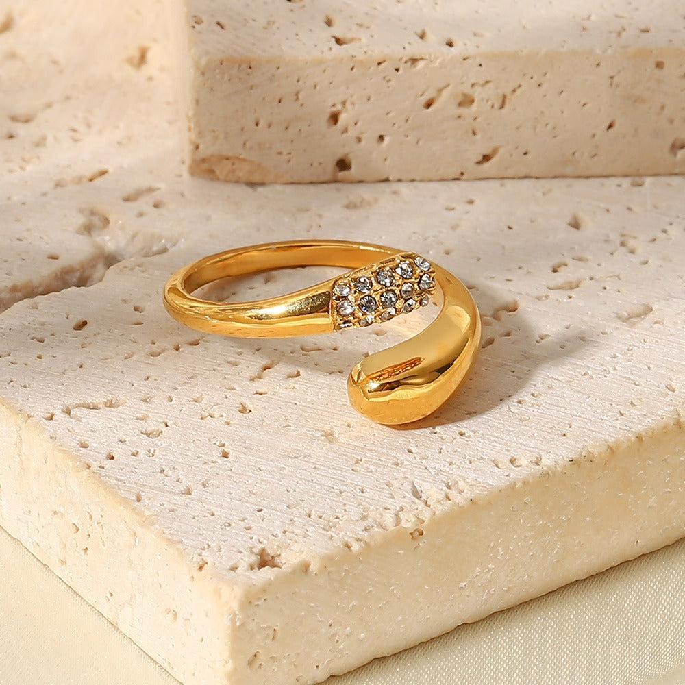 Isalys – Geometrische Mikroverzierte Zirkonring