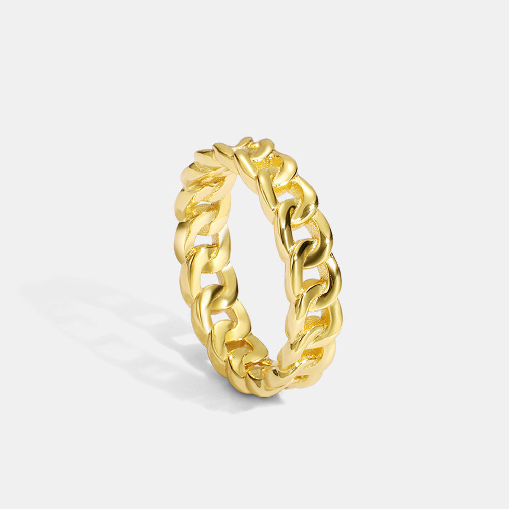 Yna – Bague Torsadierte in Goldmetall