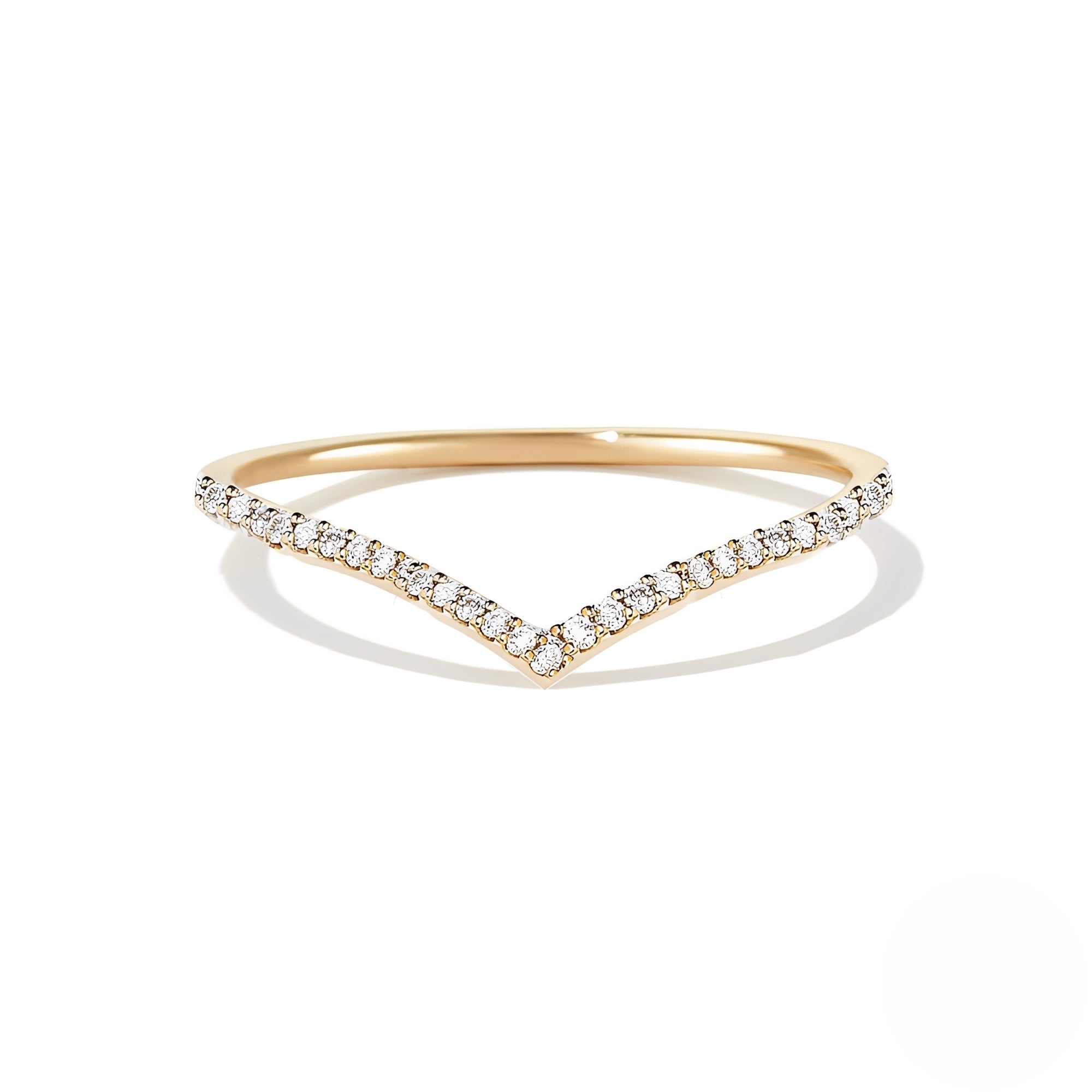 Emilia – V-förmiger Ring aus Gold