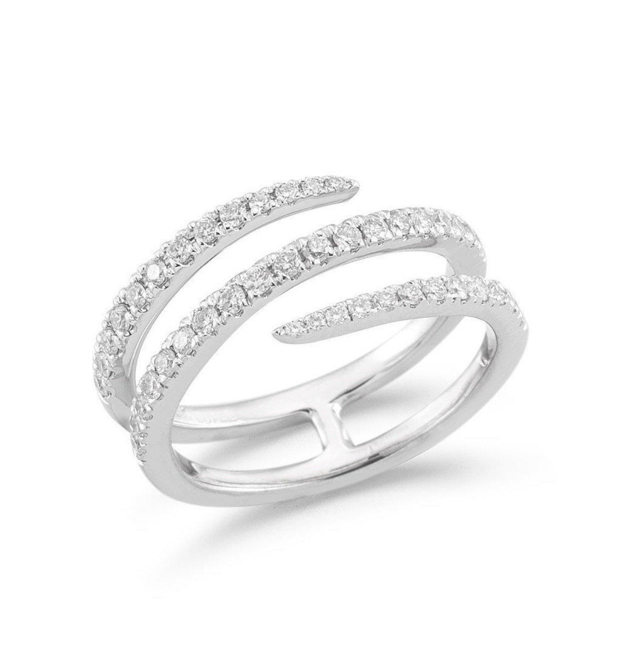 Ailee – Spiralförmiger Ring mit Kristallen besetzt