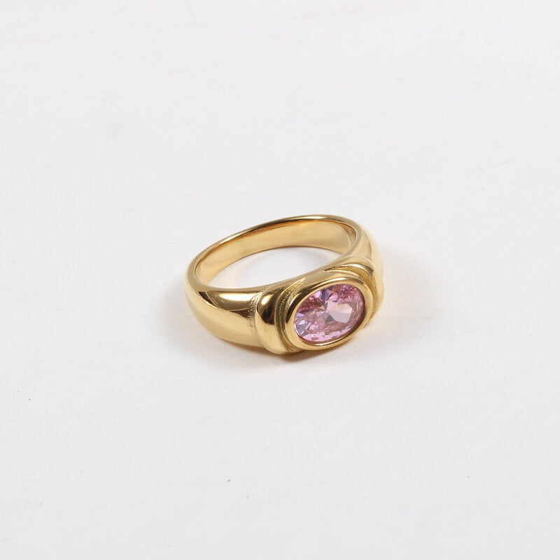 Alina – Ring Multicolor Zirkone Vergoldet