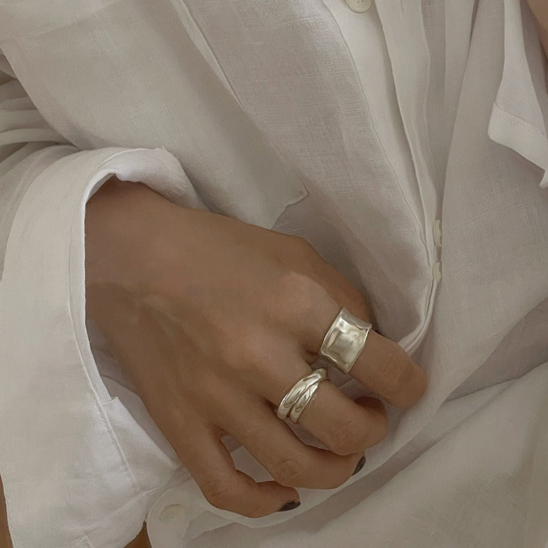 Louna – Boho-Ringe Goldene & Silberne Unregelmäßige