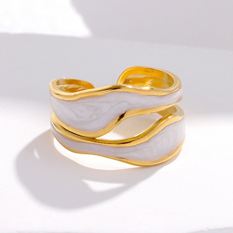 Elina – Vintage-Ring in Weißem Gold Elegant