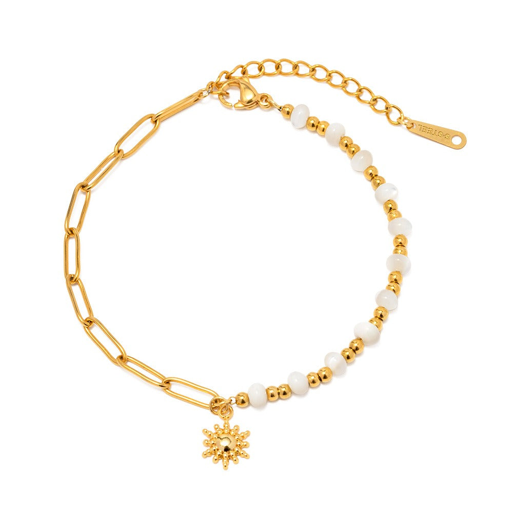 Solara – Elegantes Sonnenblumen-Träumearmband