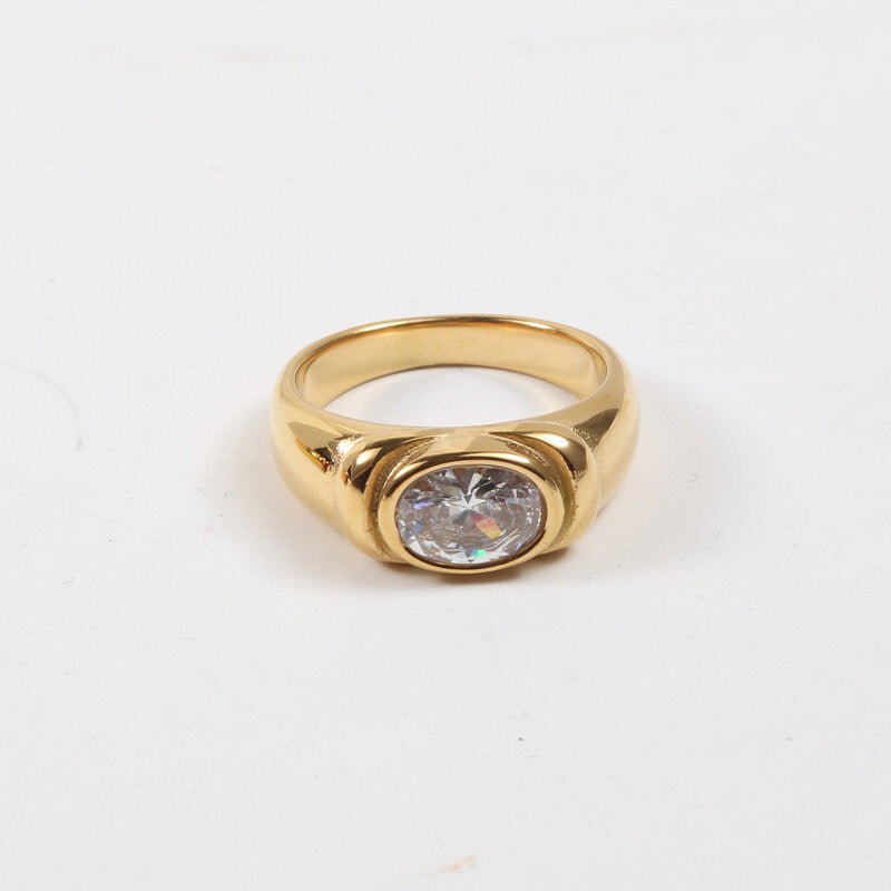 Alina – Ring Multicolor Zirkone Vergoldet