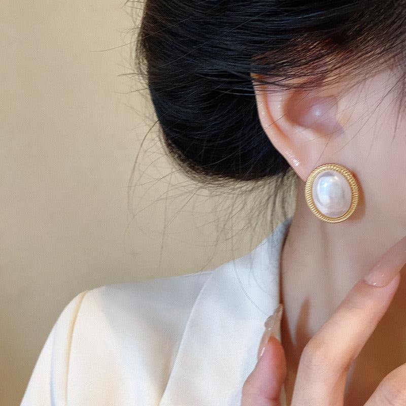 Klio – Elegante Vintage-Perlenohrringe