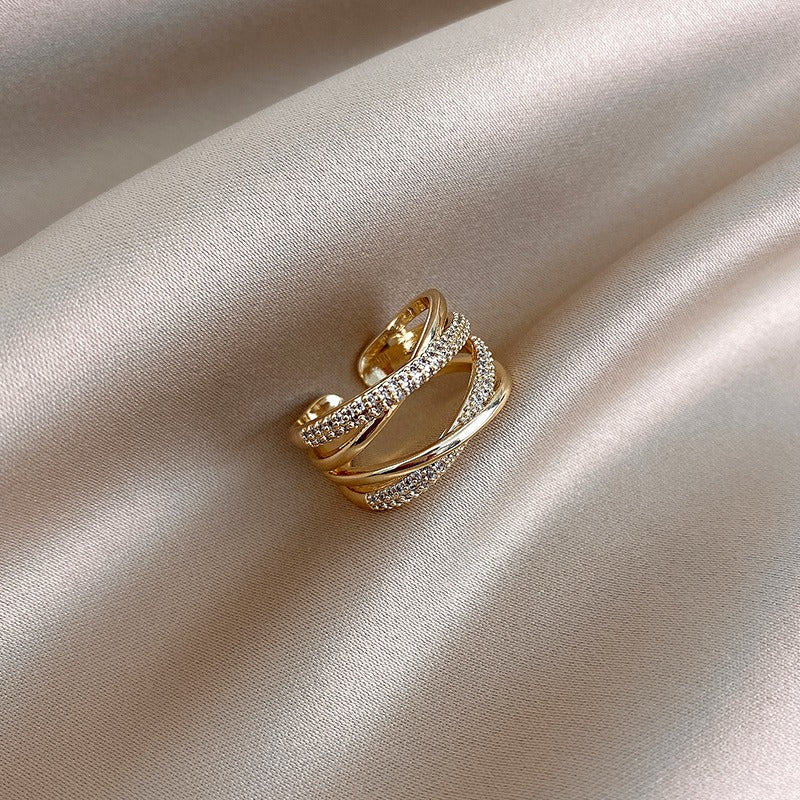 Isabella – Doppelschichtige Überkreuzte Ring