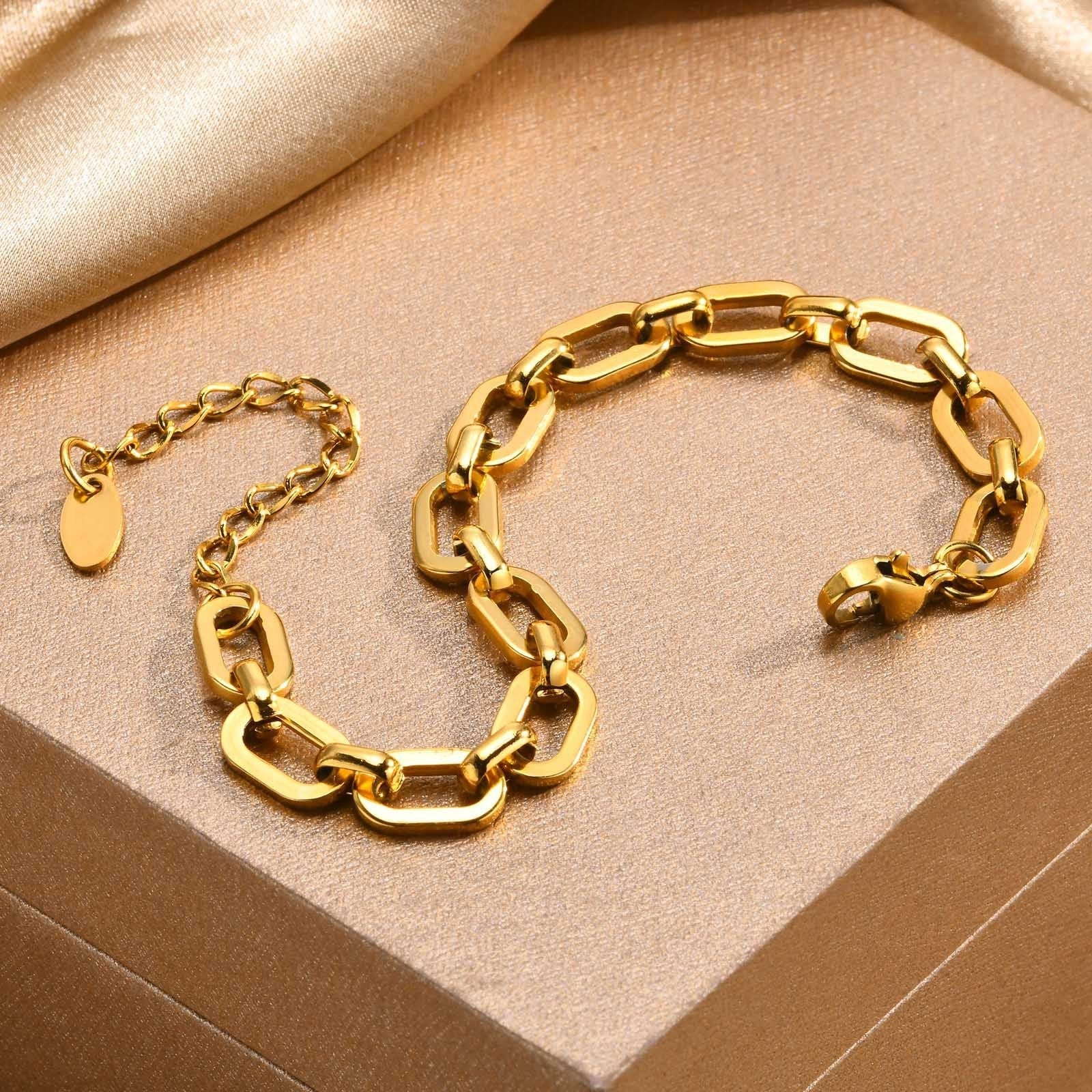 Alina – Set aus Edelstahl-Halskette und Armband