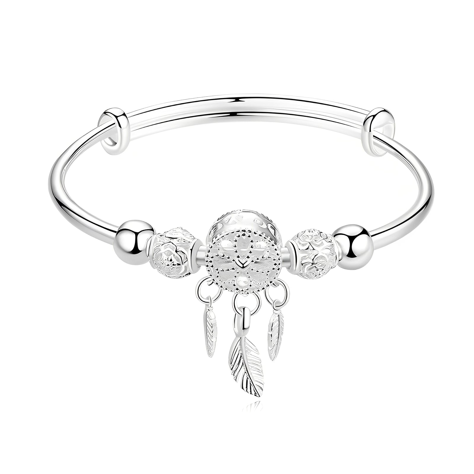 Aiyana – Verstellbares Traumfänger-Armband in Silber 925