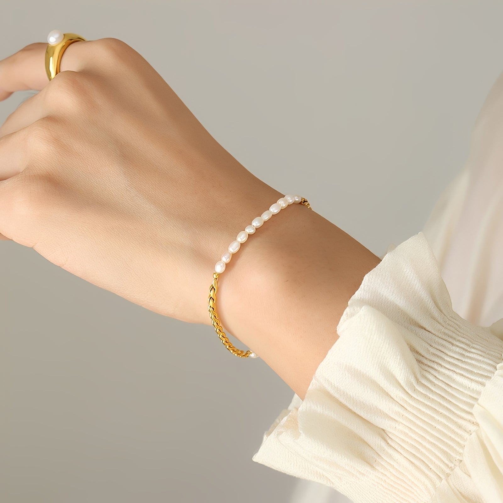 Miley – Elegantes Armband mit Süßwasserperle