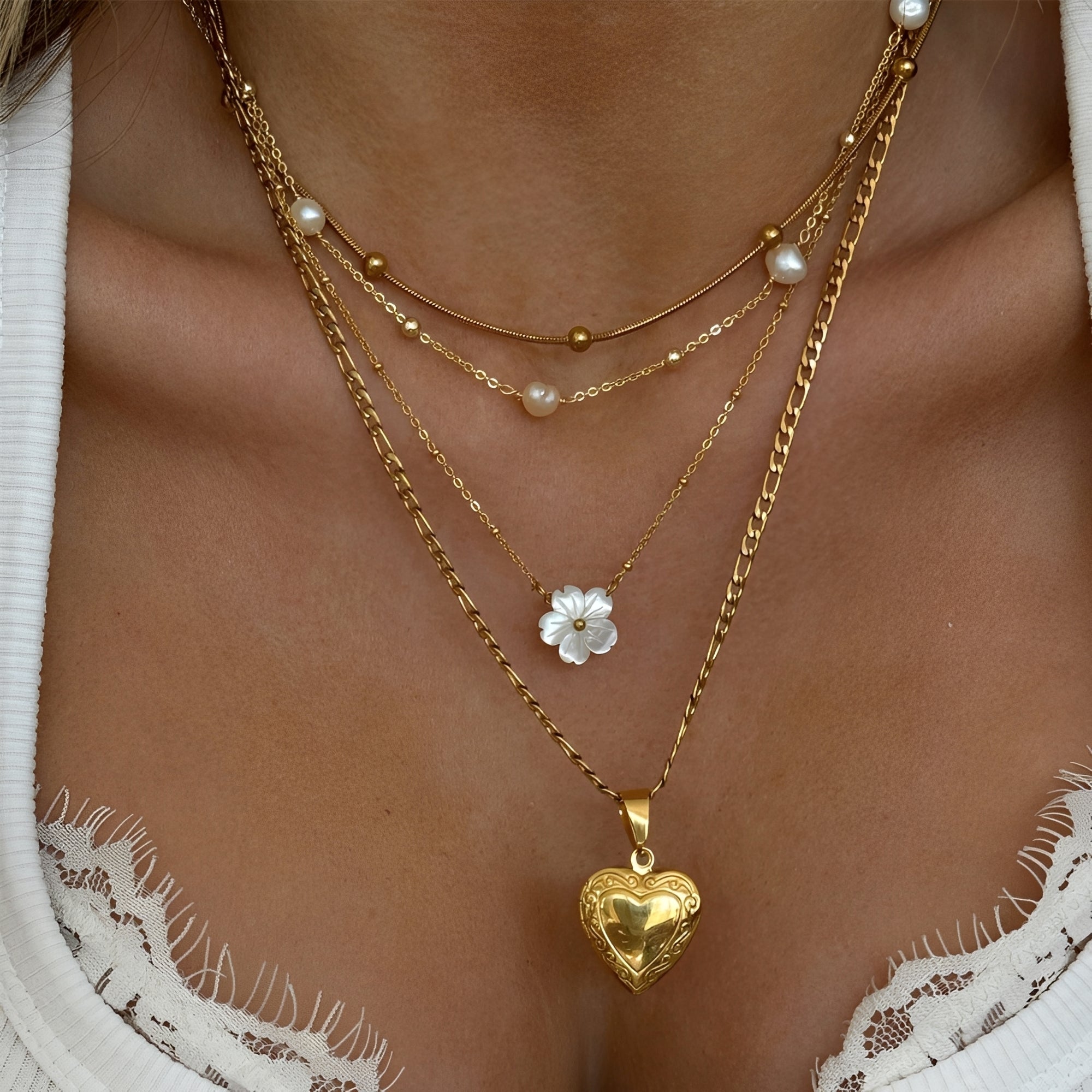 Elena – Halsband Choker aus Edelstahl einfach und vielseitig