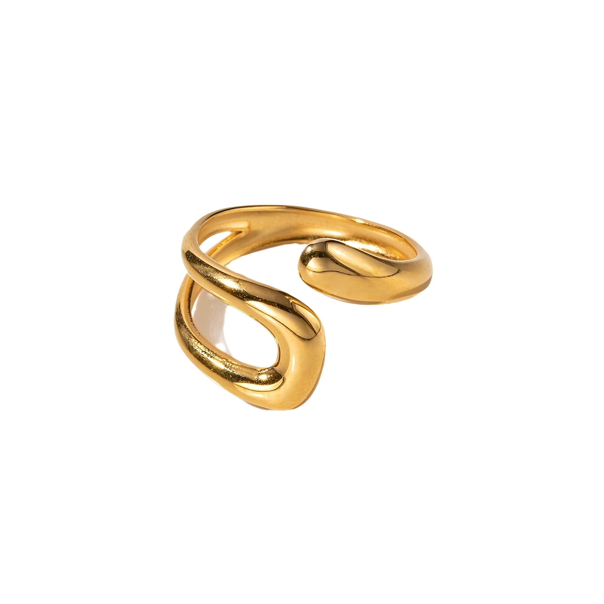 Lira – Unregelmäßiger hohler Retro-Ring