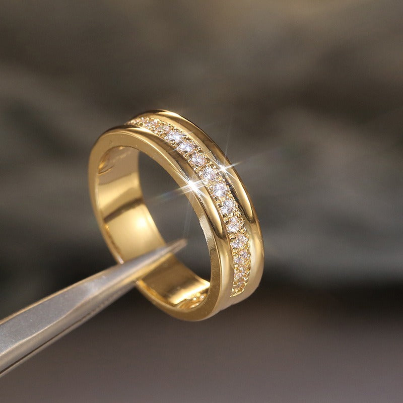 Lyssa – Eleganter Ring mit Doppeltem Zirkon