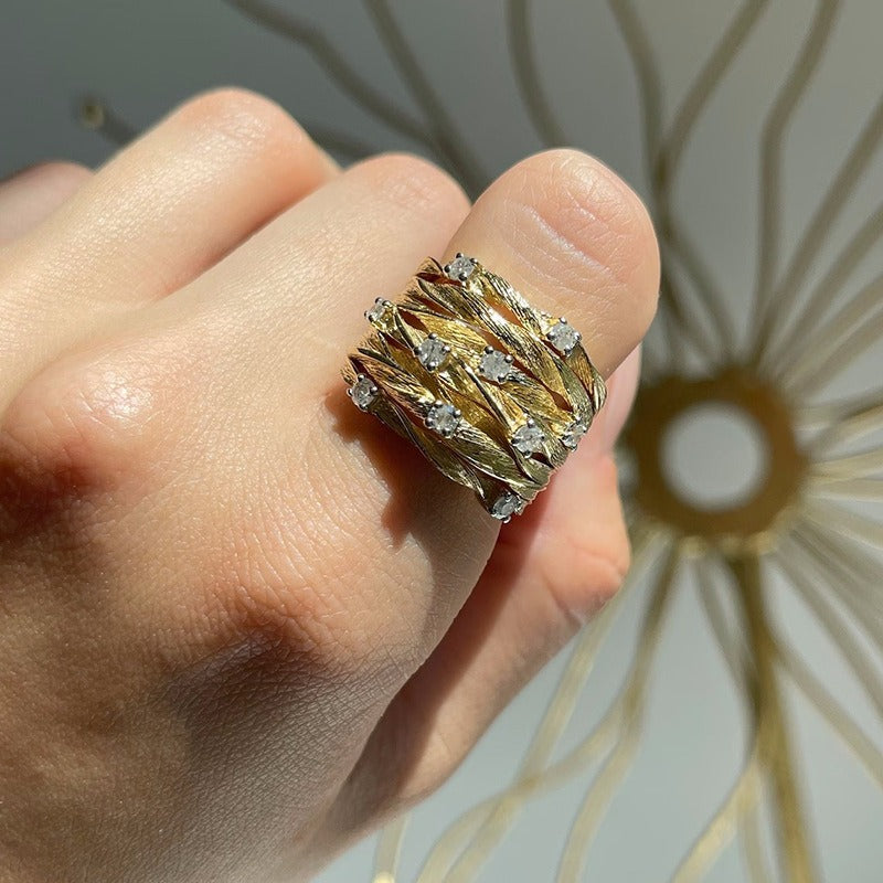 Maya – Eleganter Goldener Vintage-Ring