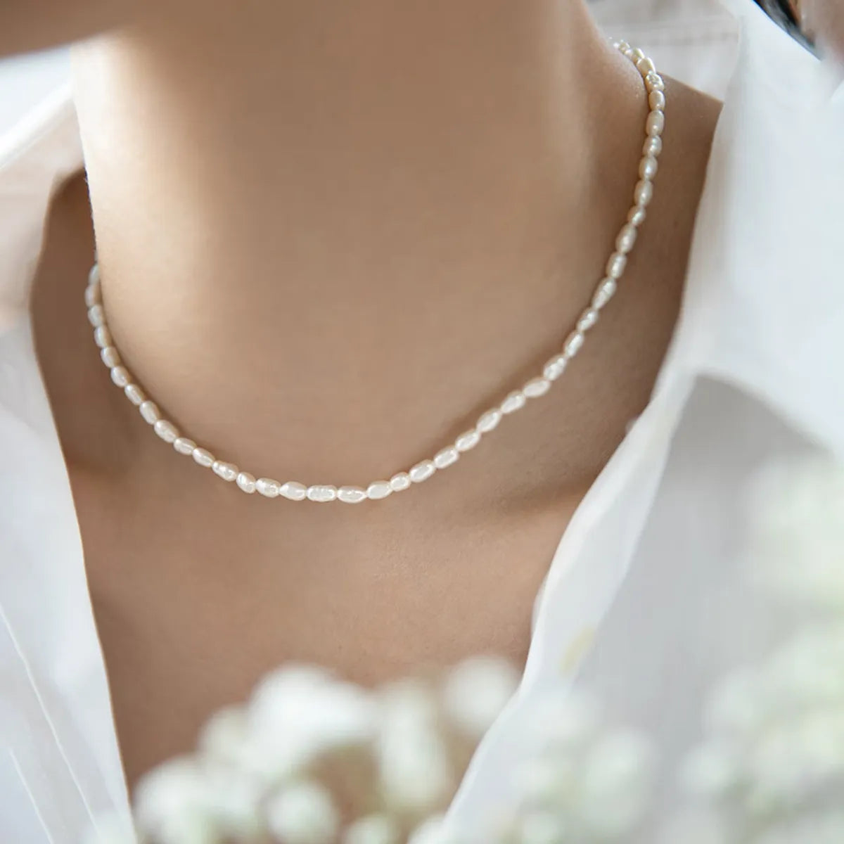 Olivia – Halskette Perle Elegant