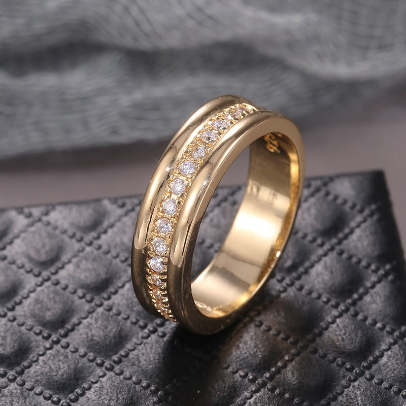 Lyssa – Eleganter Ring mit Doppeltem Zirkon