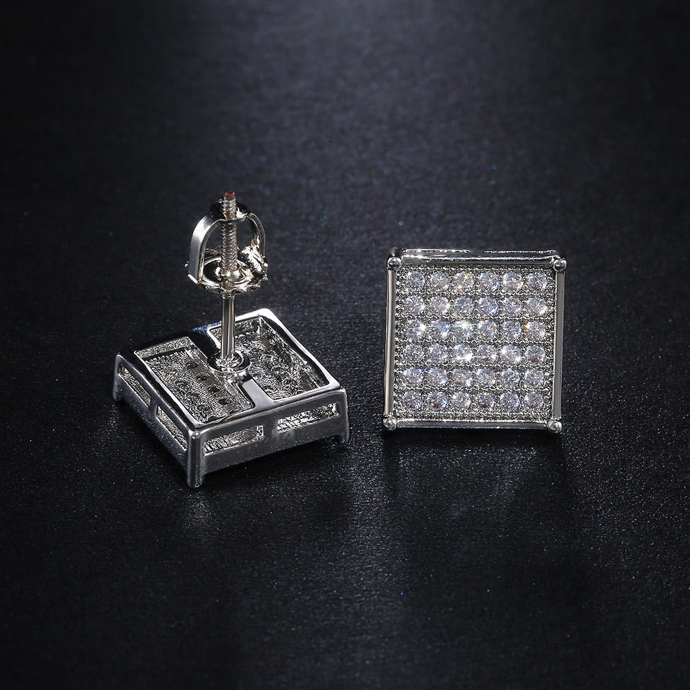 Ariana – Elegante Quadratische Ohrringe mit Zirkonia