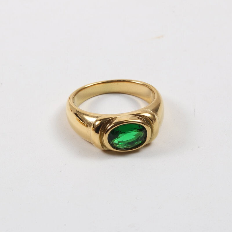 Alina – Ring Multicolor Zirkone Vergoldet
