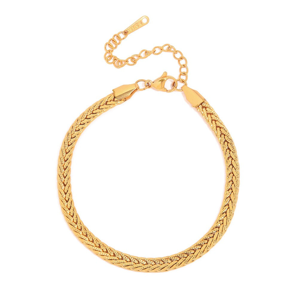 Noémie – Elegantes flaches Seil-Kettenarmband