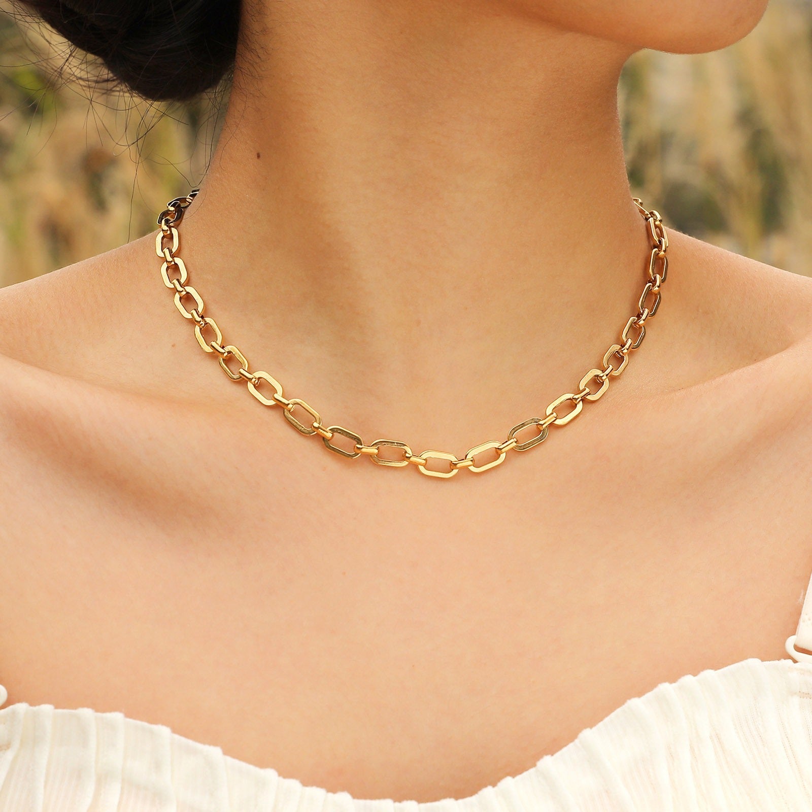 Alina – Set aus Edelstahl-Halskette und Armband