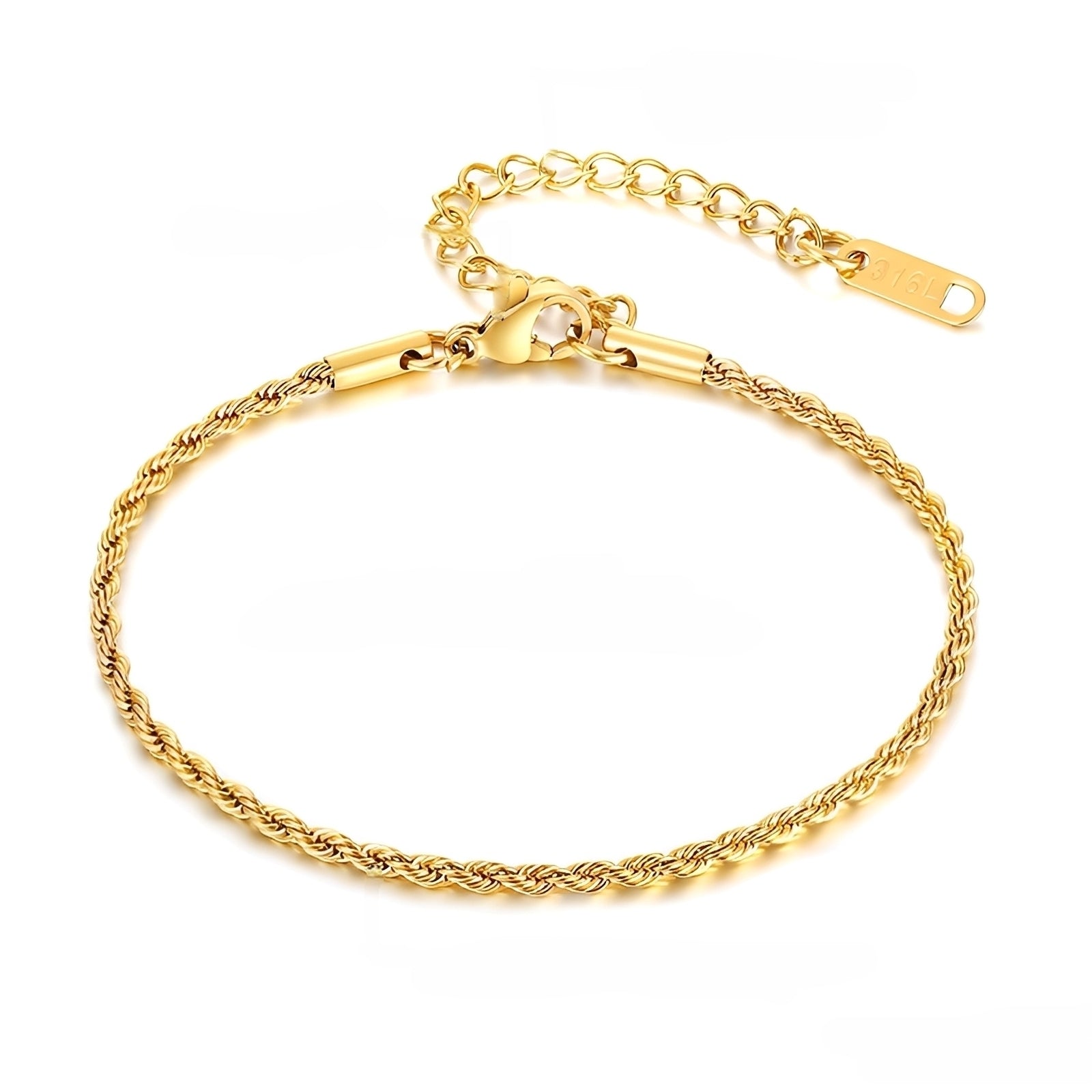 Ines – Gedrehter Edelstahlarmband