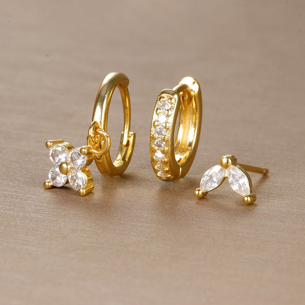 Olivia – Set aus geometrischen Ohrringen