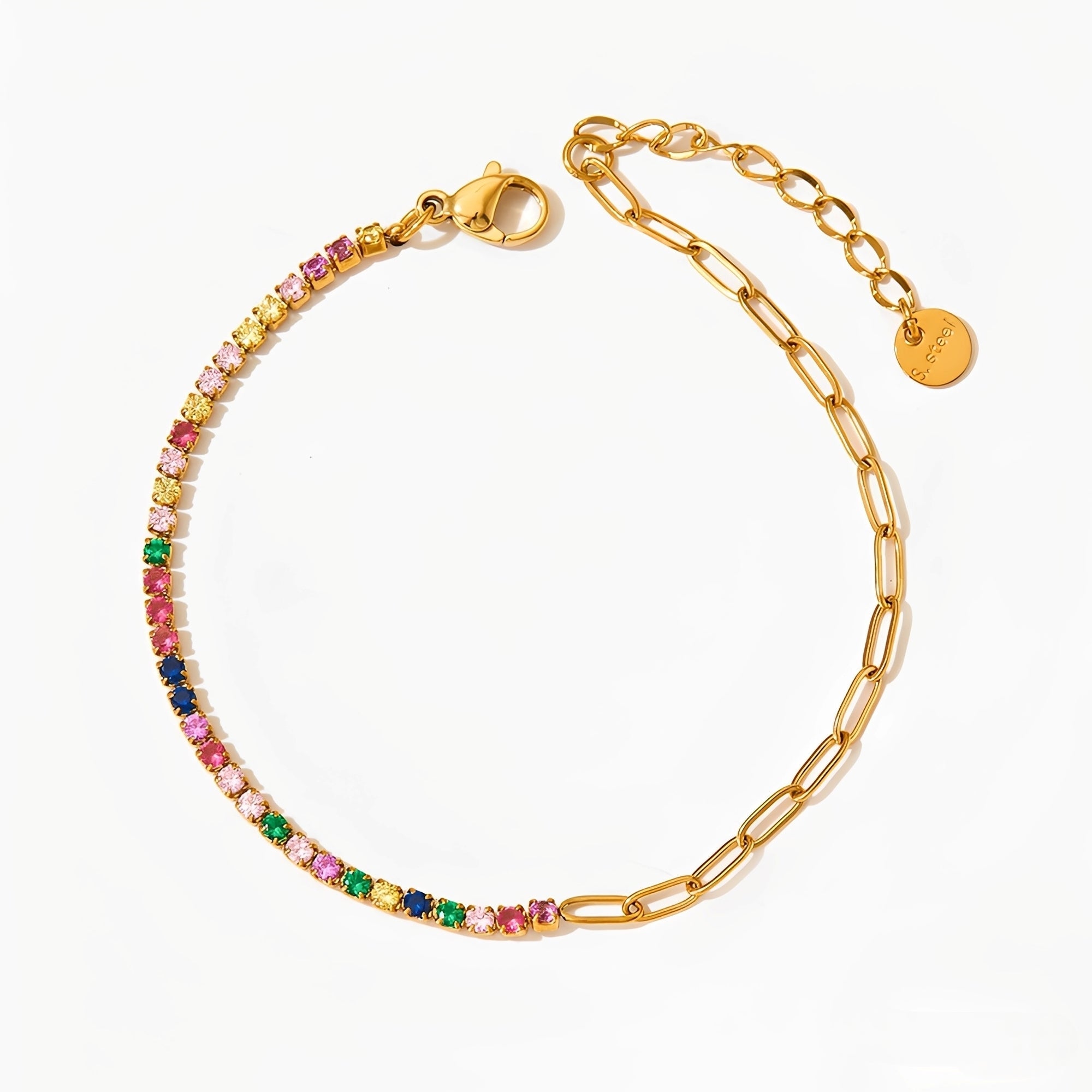 Yani – Elegantes Zirkonia-Armband aus Edelstahl