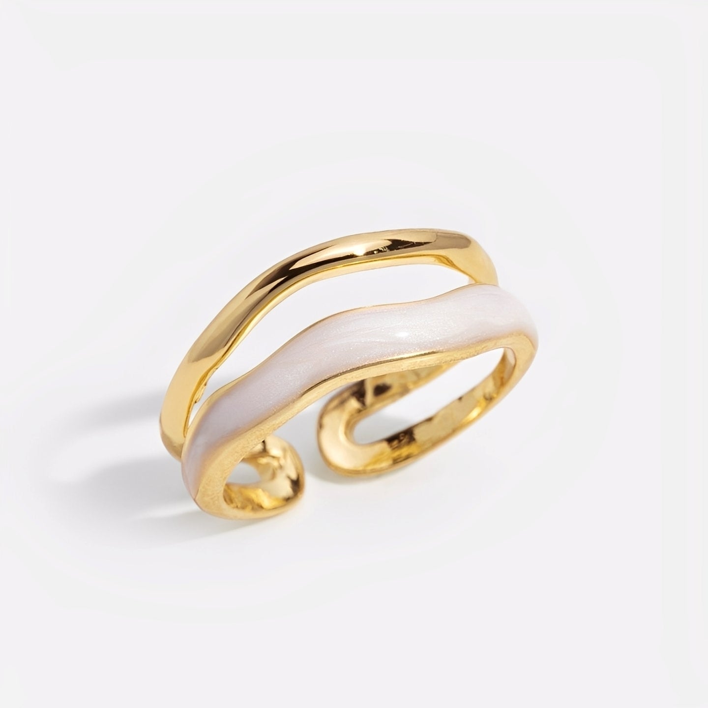 Fely – Ring Sahara Golden mit Schichten