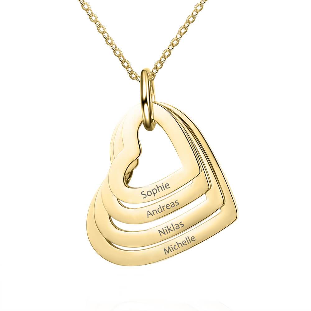 Amelya – Personalisierte Elegante Herzhalskette
