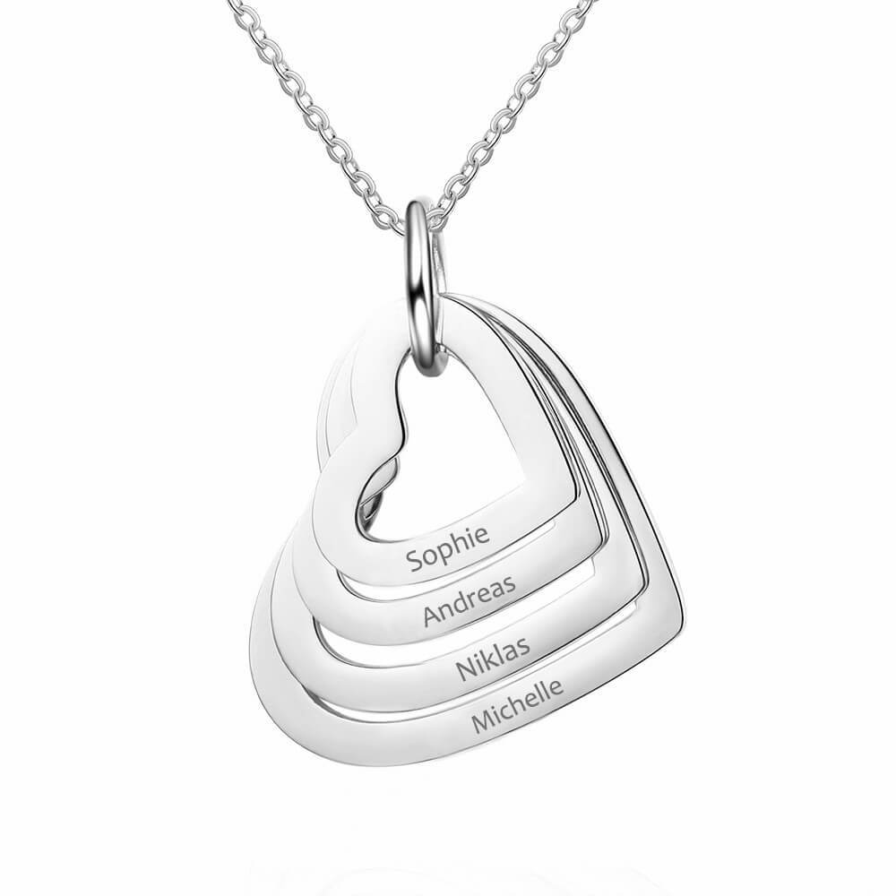 Amelya – Personalisierte Elegante Herzhalskette