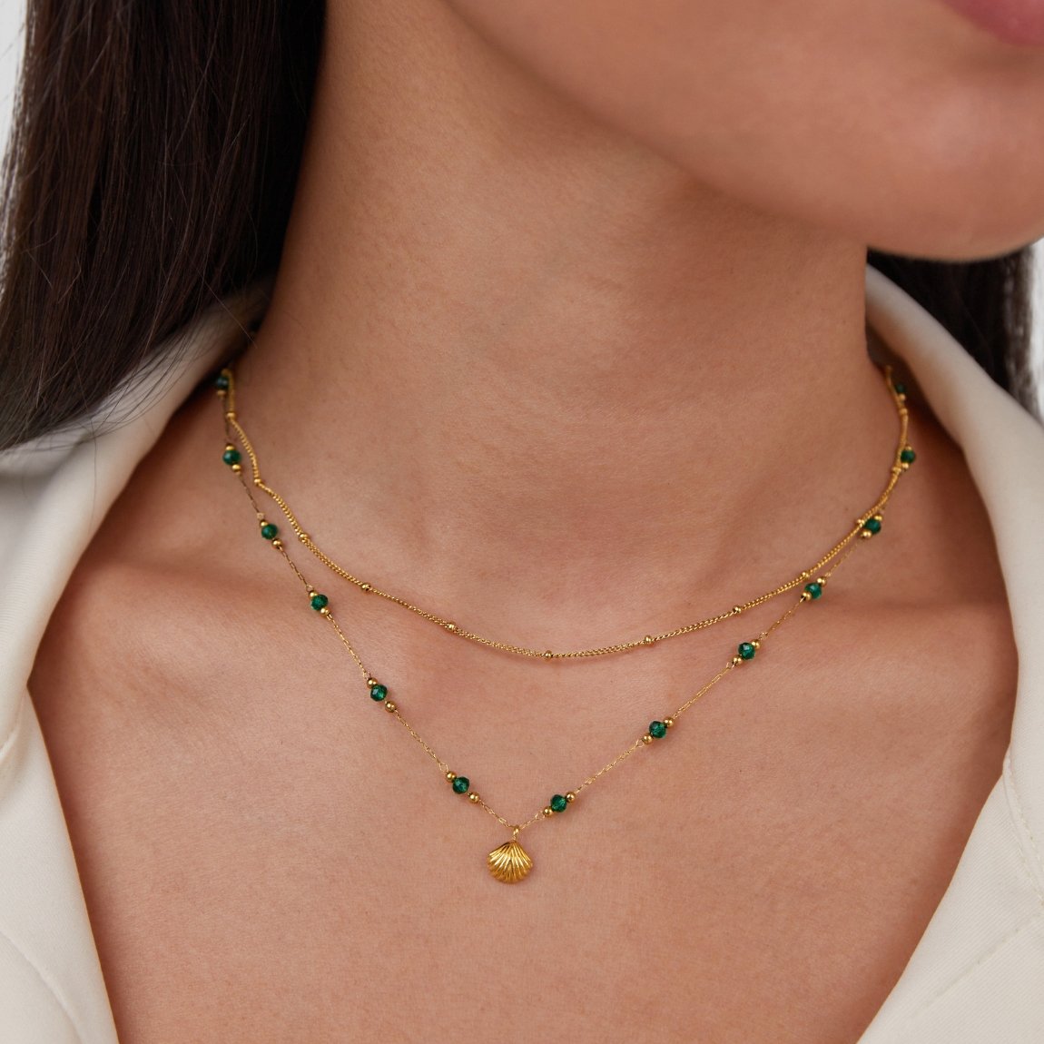 Niyah – Goldene Chic-Halskette