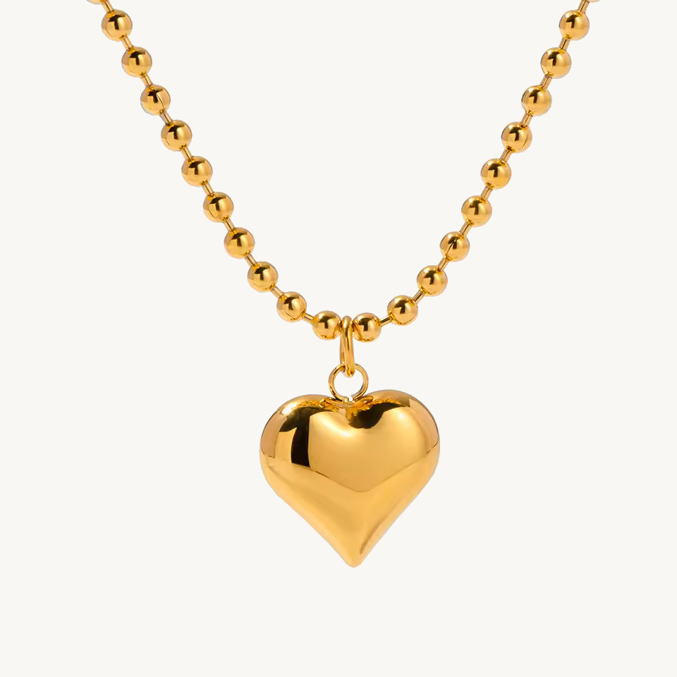 Amelia – Elegante goldene Herz-Halskette