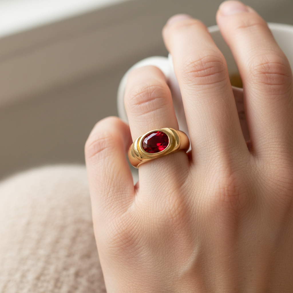 Alina – Ring Multicolor Zirkone Vergoldet