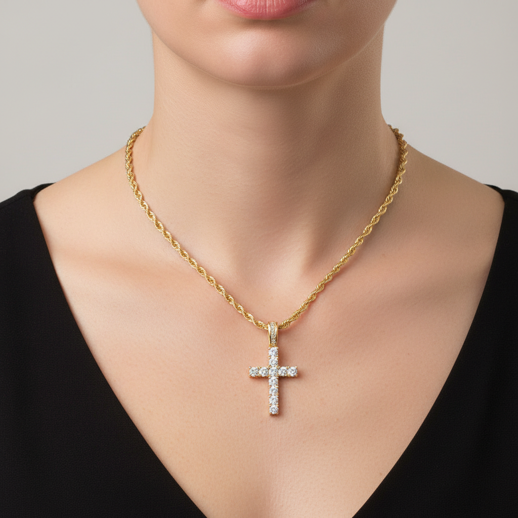 Adriana – Vergoldete Kette mit Chic Zirkonia