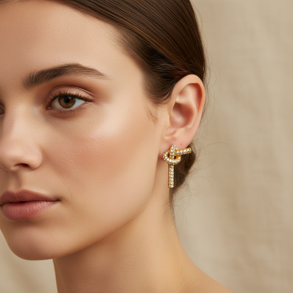 Sophia – Elegante Knoten-Ohrringe