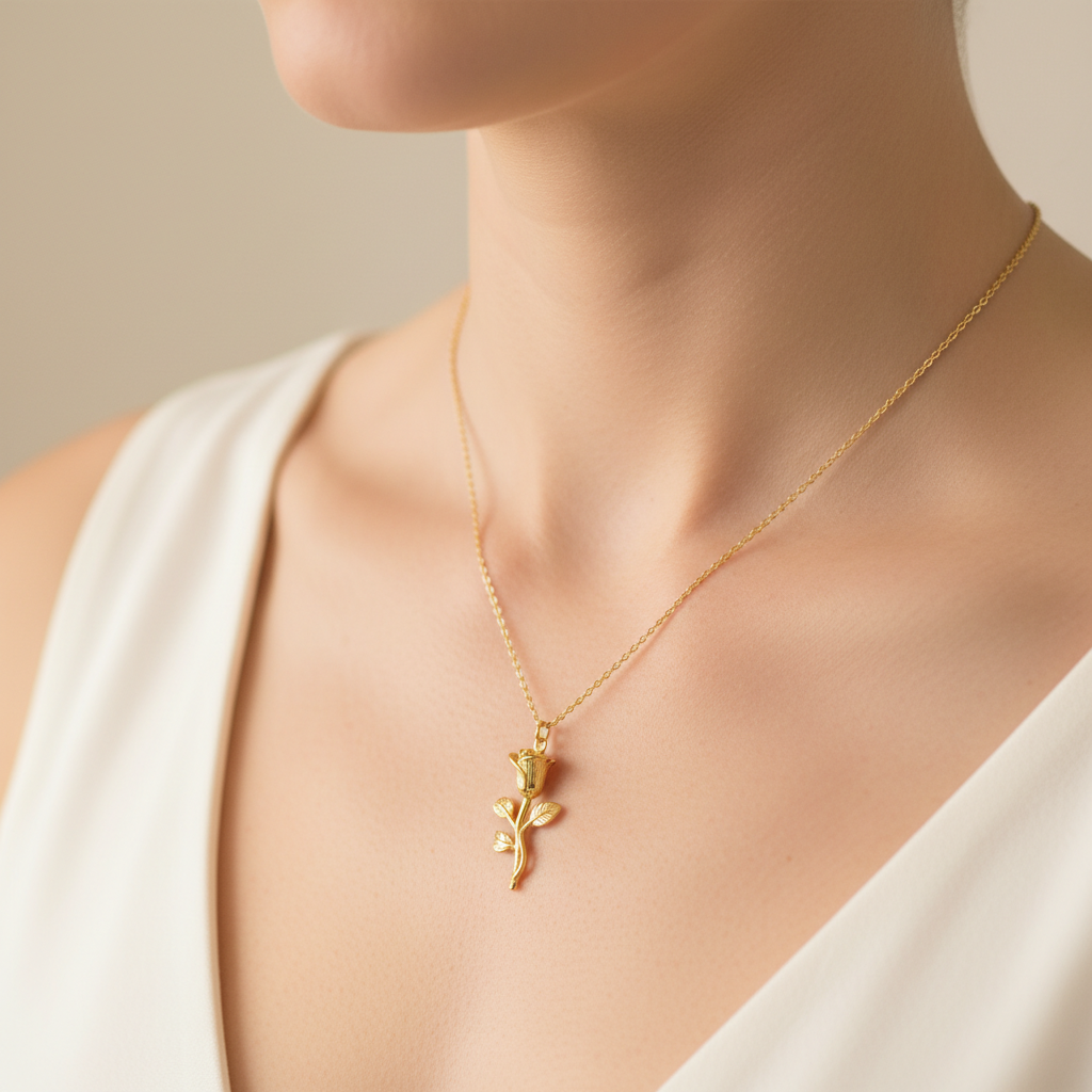 Valentina – Vintage-Halskette aus Titanstahl
