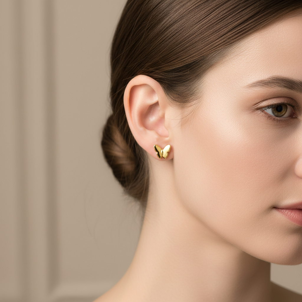 Astrid – Zarte Schmetterlingsohrringe