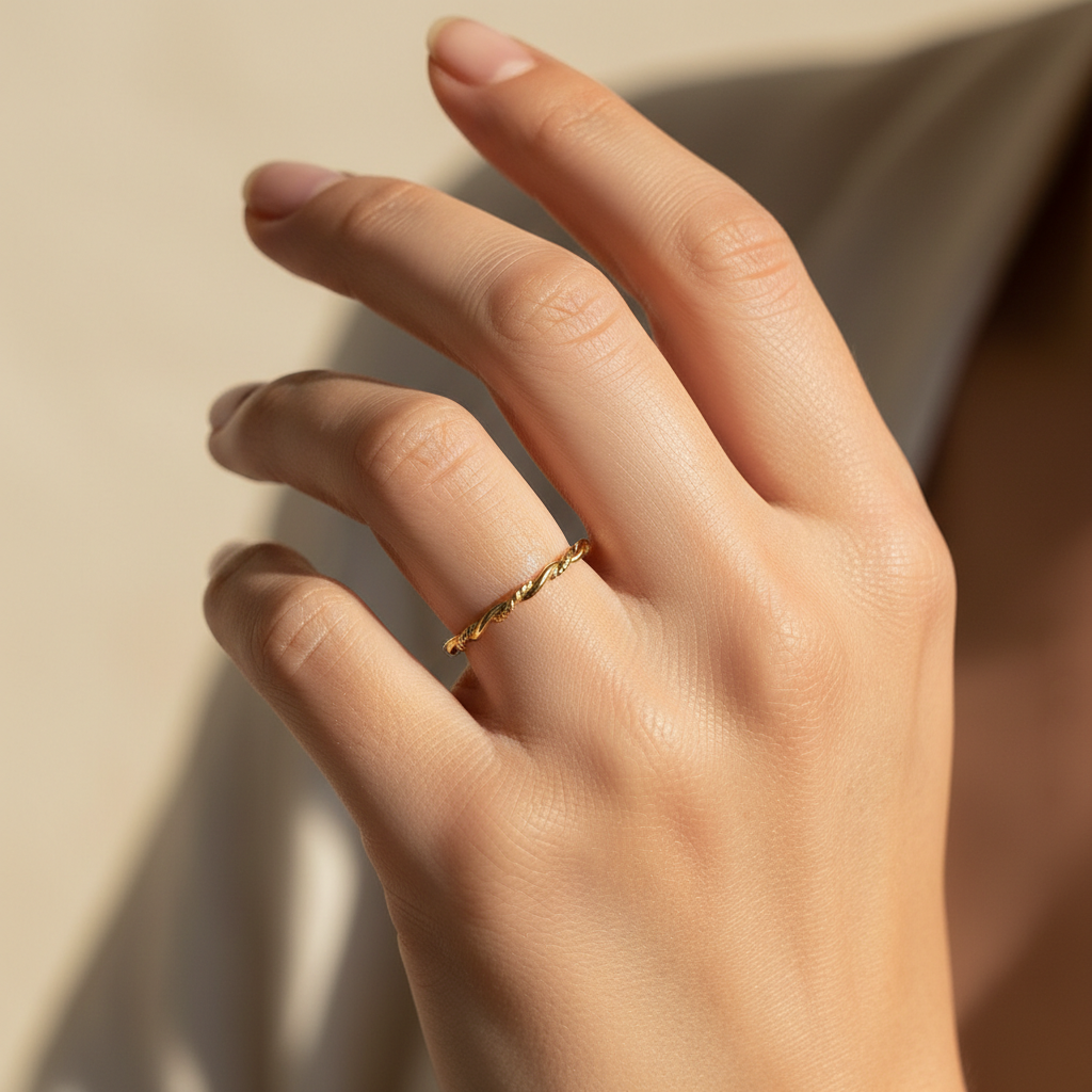 Aïcha – Gedrehter Ring im raffinierten Stil