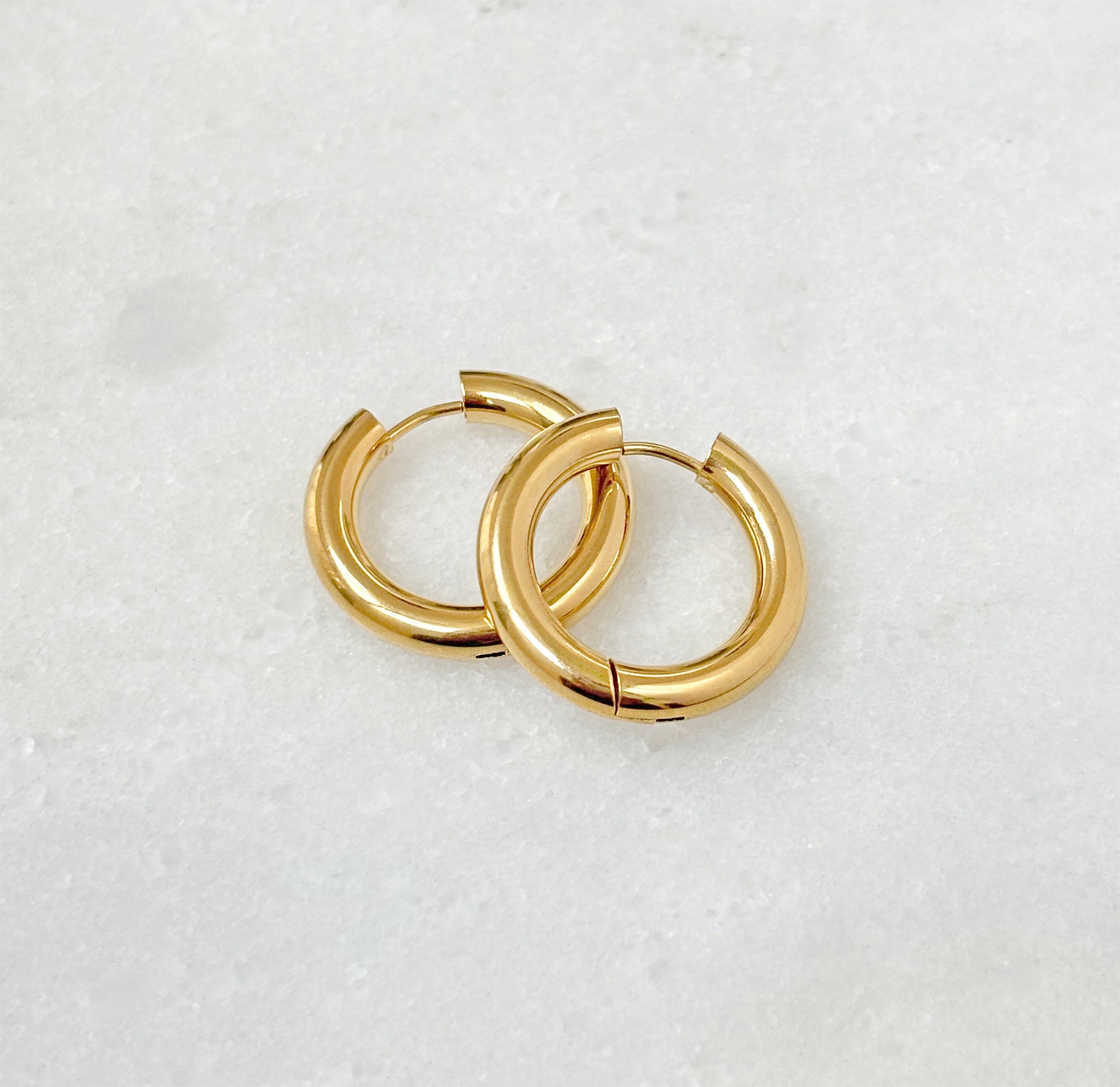 Felice – Ohrringe Creolen Gold Chunky Klein