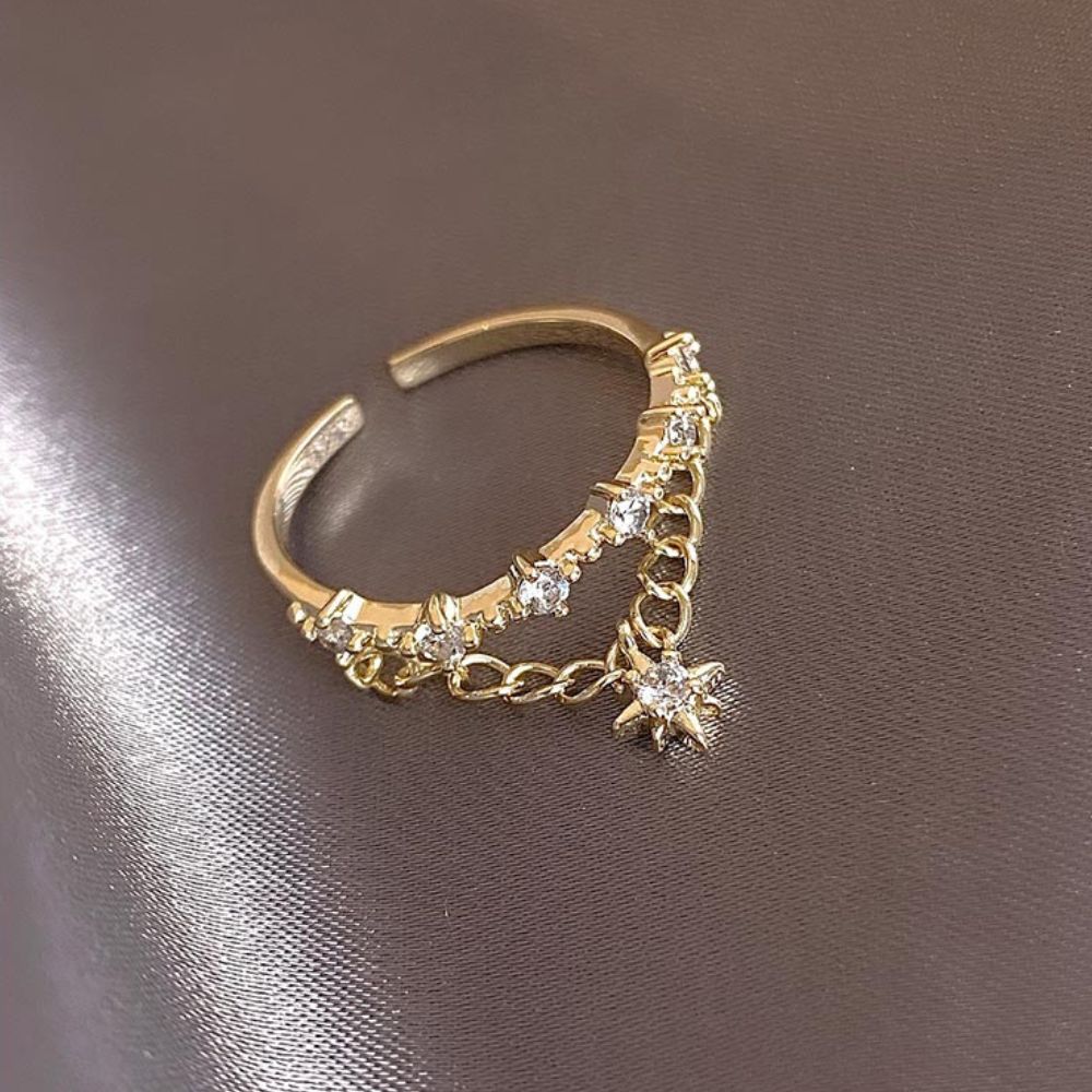 Damen Verstellbare Stern-Ringe