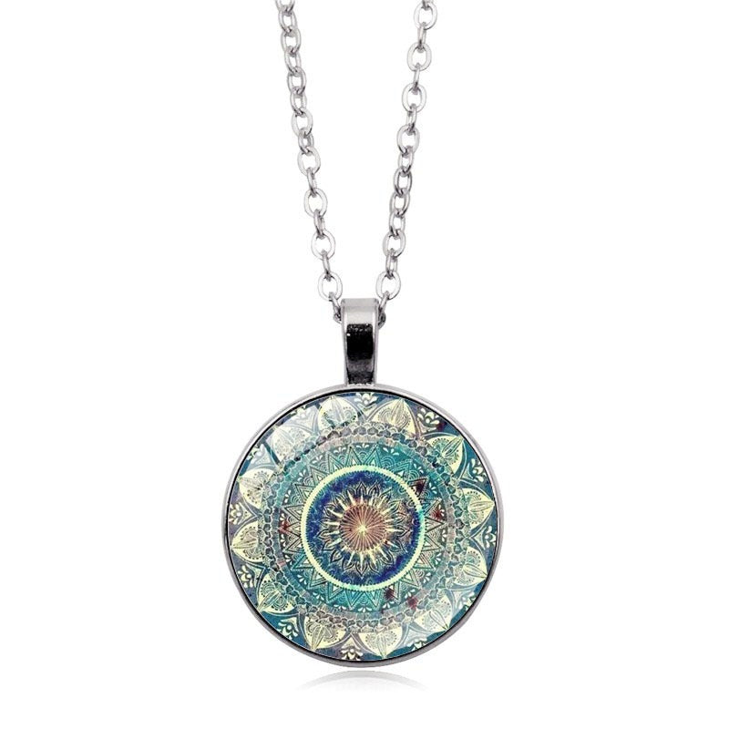 Indira – Blaue Mandala-Harmonie-Kette