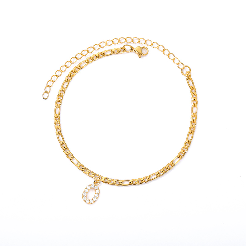 Love Initial Anklet - Fußkettchen mit ihrer Initiale