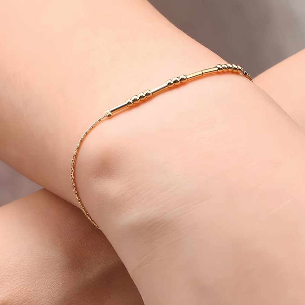 Personalisiertes Morsecode-Armband - Perlenarmband mit Morsecode
