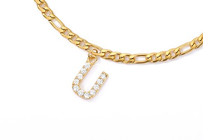 Love Initial Anklet - Fußkettchen mit ihrer Initiale