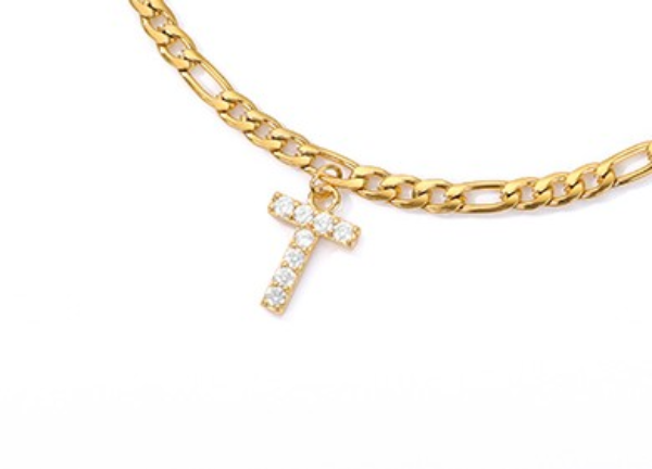 Love Initial Anklet - Fußkettchen mit ihrer Initiale