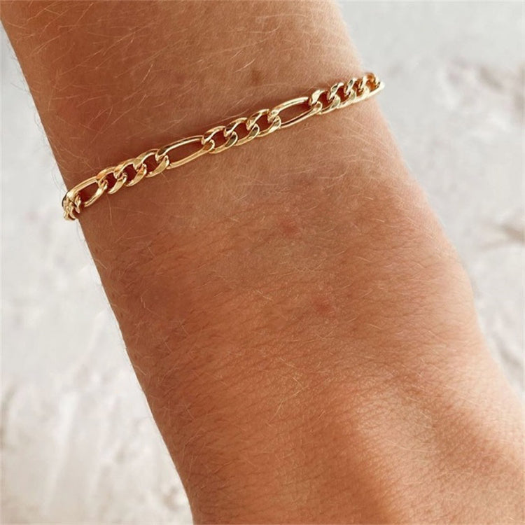 Saturn - Goldfarbenes Kettenarmband