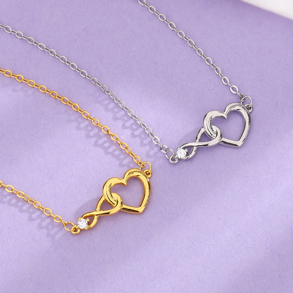 Infinity Herz Armband - Zierliches CZ-Armband