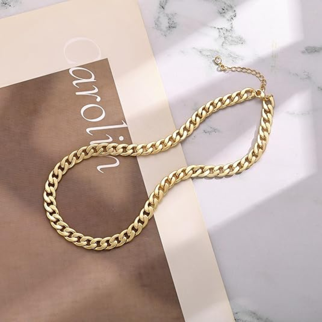 Anabel – Kette mit Goldenen Gliedern
